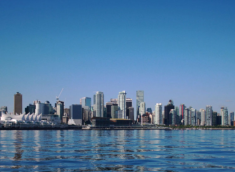 Ville de Vancouver au Canada